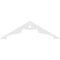 Ekena Millwork Pitch Heath Architectural Grade PVC Gable Pediment, 60"W x 17 1/2"H x 1"P (7/12) GPP060X018X100HEA - alternate 5